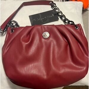 NWT KENDALL+KYLIE BURGUNDY HAND PURSE